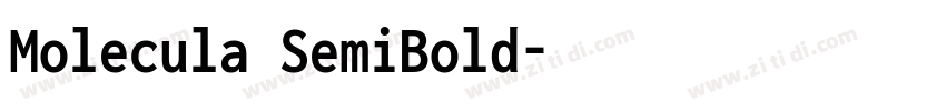 Molecula SemiBold字体转换
